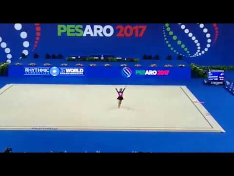 Esibizione di Carla Maghelli  al 35° Campionato del Mondo di Ginnastica Ritmica