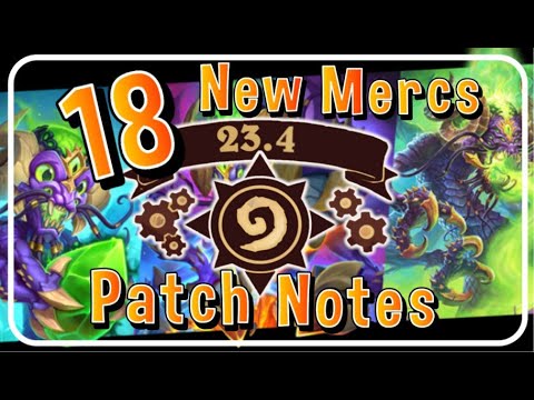 Patch notes 23.4 - 18 NEW MERCS + Y’Shaarj event | Hearthstone Mercenaries |