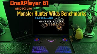 Onexplayer G1 Monster Hunter Wilds Benchmarks on 1200p - Frame Generation On and Off Test Results