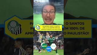 Palmeiras vence o Santos por 1 a 0 e mantém 100% de aproveitamento no Paulistão
