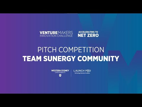 Pitch competition - Team Sunergy Community - Venture Makers Innovation Challenge