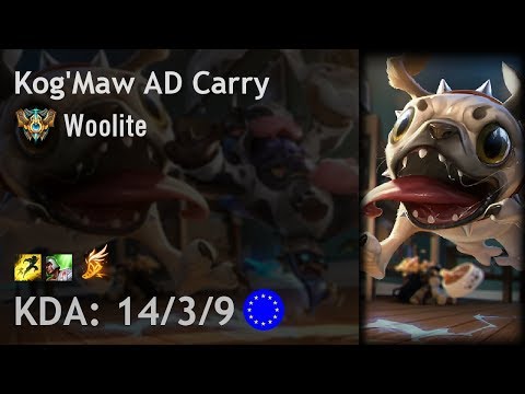 Kog'Maw AD Carry vs Xayah - Woolite - EUW Challenger Patch 8.4