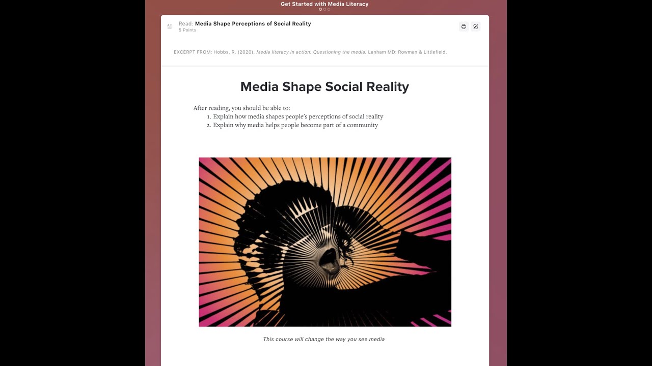 Digital & Media Literacy, COM250