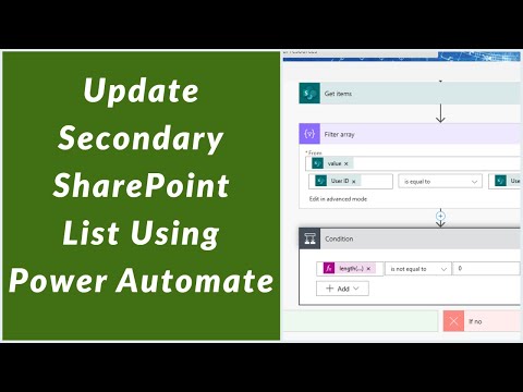 Update Secondary SharePoint list using Power Automate when new item is created or existing modified
