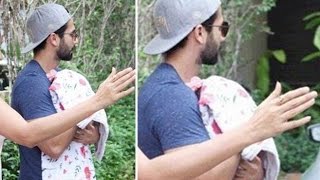 Shahid Kapoor takes his newborn daughter Home  Vid