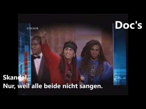 Skandal-Band Milli-Vanilli. Nur weil beide nicht sangen ...