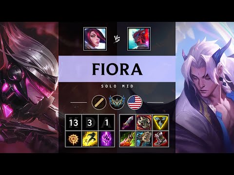 Fiora Mid vs Yone: Godlike - NA Challenger Patch 14.24