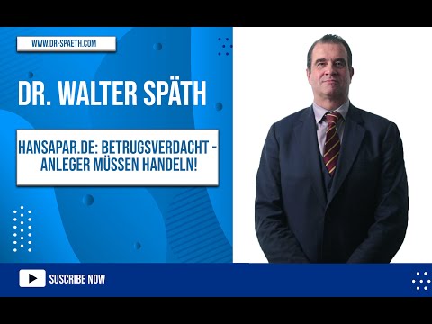 Hansaspar.de: Unseriöser Anbieter! Eile ist geboten! Dr. Späth informiert