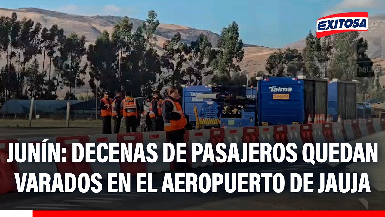 🔴🔵 Junín: Decenas de pasajeros quedan varados en el aeropuerto de Jauja