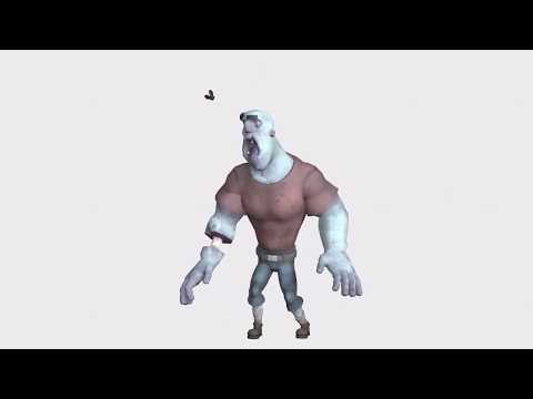 zombie against the insect ANIMATION