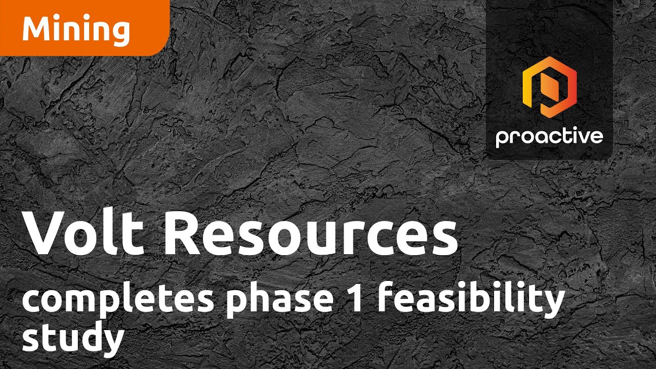 Volt Resources completes Phase 1 Feasibility Study Update for Bunyu Graphite Project