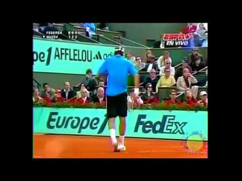 Massu vs Federer Roland Garros 2006 HG