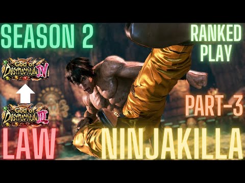 Tekken 8 | NinjaKilla (Law) VS God 3 To God 4 Part-3 Ranked Play