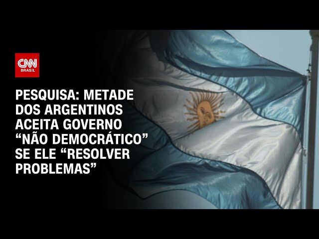 Pesquisa: Metade dos argentinos aceita governo “não democrático” | BRASIL MEIO-DIA