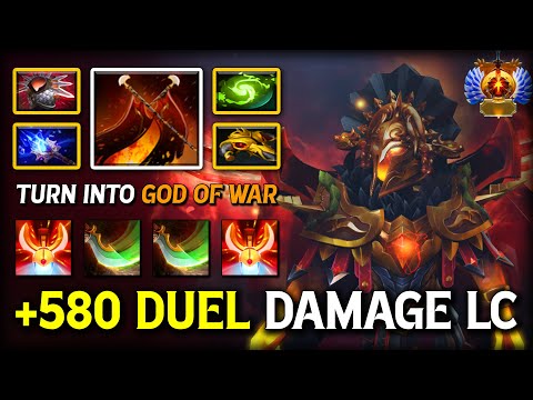 +580 Duel Damage Offlane Legion Commander | Blade Mail + Aghs Scepter Build Turn Her Into GOD OF WAR
