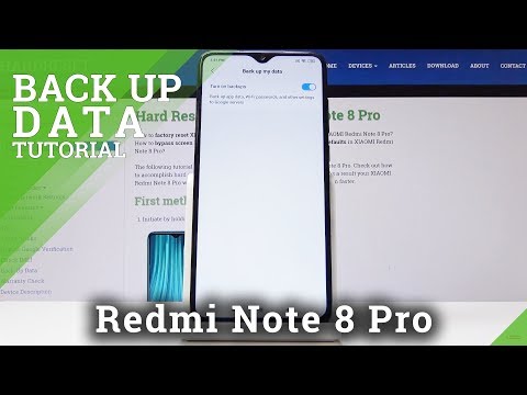 How to Enable Google Backup in XIAOMI Redmi Note 8 Pro - Create Backup Account