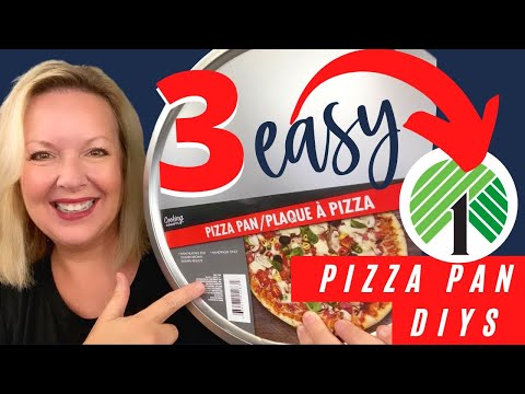 3 Easy Dollar Tree Pizza Pan DIY's | Pizza Pan Crafts | Fall Decor