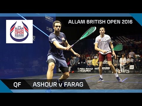 Squash: Ashour v Farag - Allam British Open 2016 - Men's QF Highlights