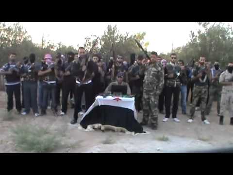 إعلان عن تشكيل كتيبة مغاوير حوران بقيادة النقيب المنشق مناضل النصيرات في مدينة درعا