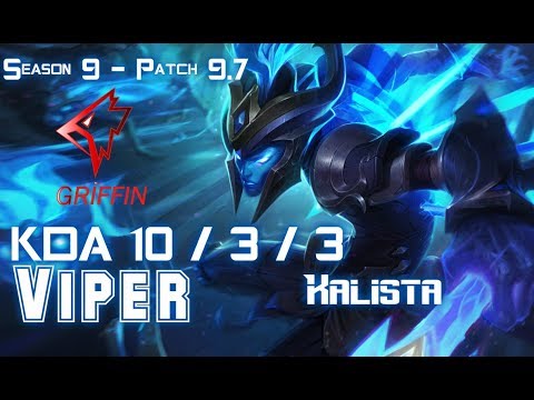 GRF Viper KALISTA vs EZREAL ADC - Patch 9.7 KR Ranked