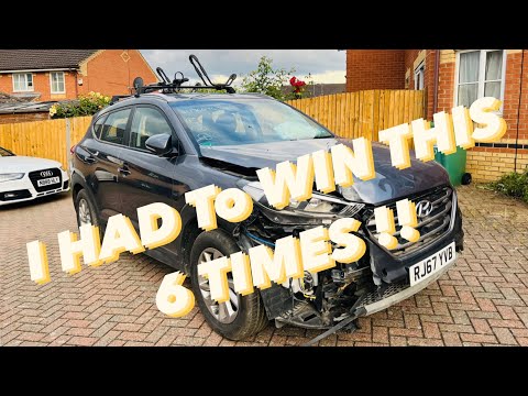 I BOUGHT A CRASHED DAMAGED 2017 HYUNDAI TUCSON FROM COPART TO REBUILD PART 1