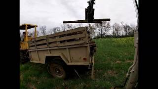 Everyone pulls fence posts out with an Excavator.....