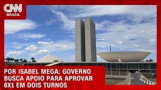 Vídeo: Governo busca apoio para aprovar 6x1 em dois turnos | LIVE CNN