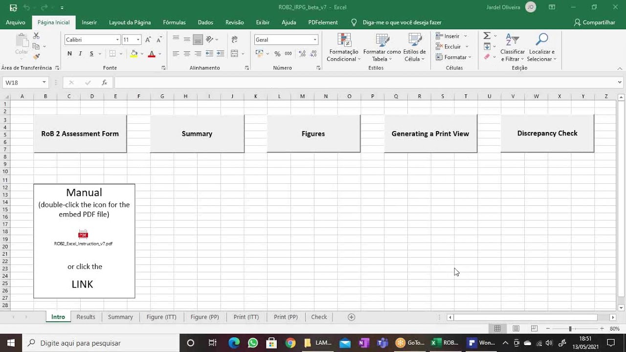 Avaliação do risco de viés de ECCR com RoB2 da Cochrane - Grupo de estudos da LAMFC/UFSC