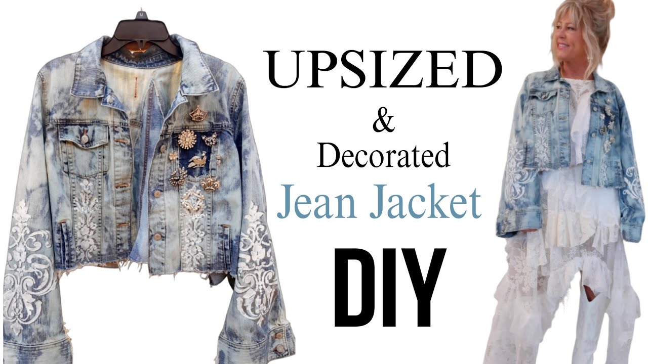 2 DIY Jean Jackets HOW TO Make Them BIGGER and More Beautiful