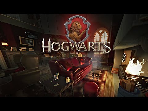 Gryffindor Common Room ◈ Harry Potter ASMR Ambience ◈ Immersive Walking inside Hogwarts