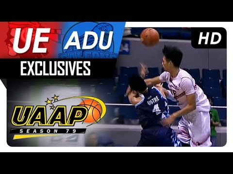 Varilla's hard foul up against Mustre | AdU vs. UE | UAAP 79 MB