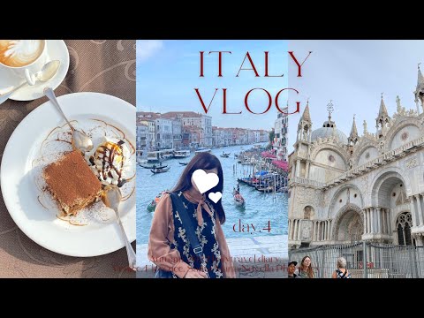 [Viagem à Itália🇮🇹#3] Viagem de 6 noites e 9 dias à Itália✈️ Gôndola veneziana🚣‍♀️✨Aproveite os passeios turísticos em Florença🍷✦*.