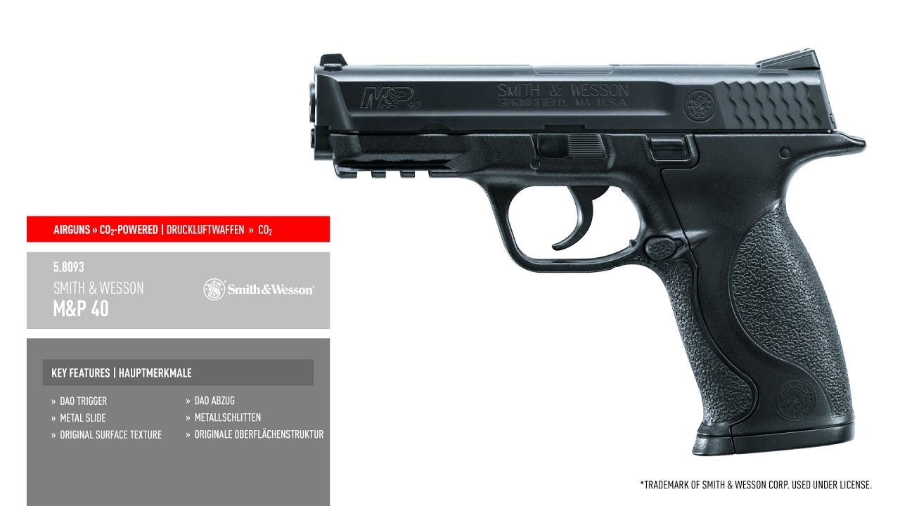Пневматический пистолет S&W M&P#