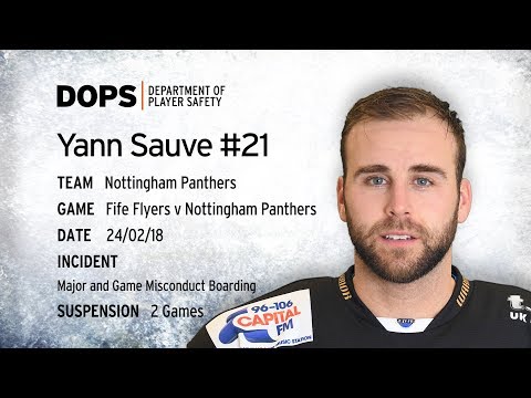 Elite League Department of Player Safety - Yann Sauve