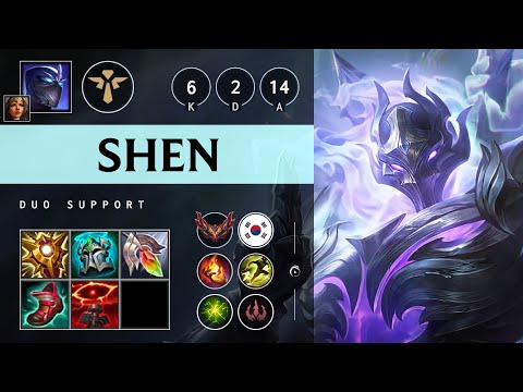 Shen Support vs Thresh - KR Grandmaster Patch 25.16