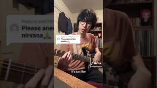 Nirvana Aneurysm #guitartutorial #nirvana #guitar #guitarcover  #grunge #kurtcobain