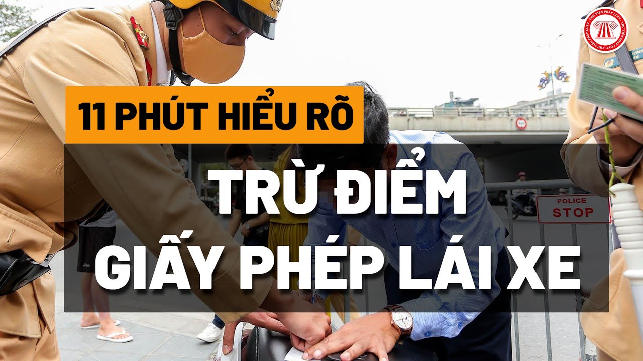 11 phút hiểu rõ về trừ điểm giấy phép lái xe