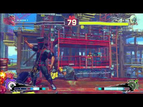 SSF4 Rank Match  anjyuras (HK)  vs  GiPie (EF)