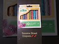 Sesame Street Crayons