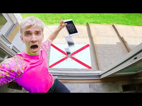 Last to DROP iPhone Wins $10,000 Call From Game Master!! (Unbreakable Challenge)