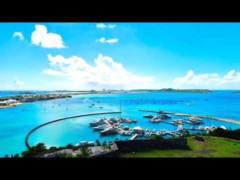 Die Karibikinsel Sint Maarten + Saint Martin