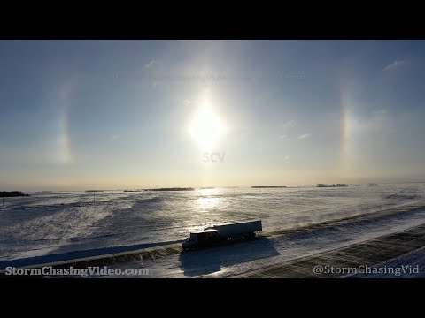 Ground Blizzard, Stranded Vehicles, Blowing Snow In Fargo, ND - 2/1/2022
