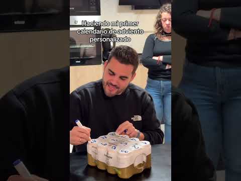 ✅Mi primer calendario de adviento ,qué ilusión!! 🤩🤩🤩 #humor #cerveza #marianoypunto #comedia