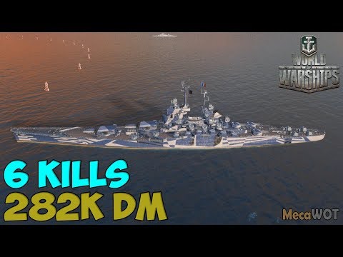 World of WarShips | Jean Bart  | 6 KILLS | 282K Damage - Replay Gameplay 1080p 60 fps
