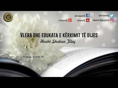 Vlera dhe edukata e kërkimit të dijes (Pjesa e tretë) - Shaban Tolaj