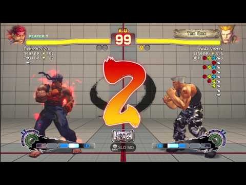 Deltron2020 (Ryu) vs xWAx Vortex (Guile)