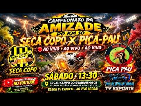 SECA COPO X PICA-PAU AO VIVO | CAMPEONATO DA AMIZADE DO KM 10 | SÁBADO 13:30