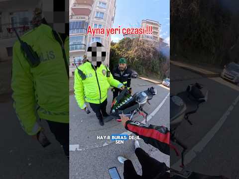 POLİS AYNA YERİNİ BİLMİYOR 😮 SİZCE NERESİ..?🤔 #motovlog #trafikpolisi #motorcu