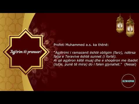 Hadithe mbi agjerimin e muajit ramazan