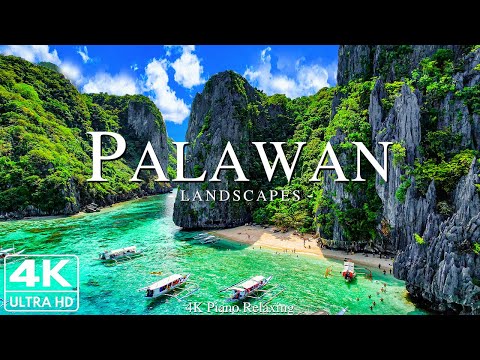 Palawan 4K - entspannende Musik mit wunderschöner natürlicher Landschaft - Erstaunliche Natur
